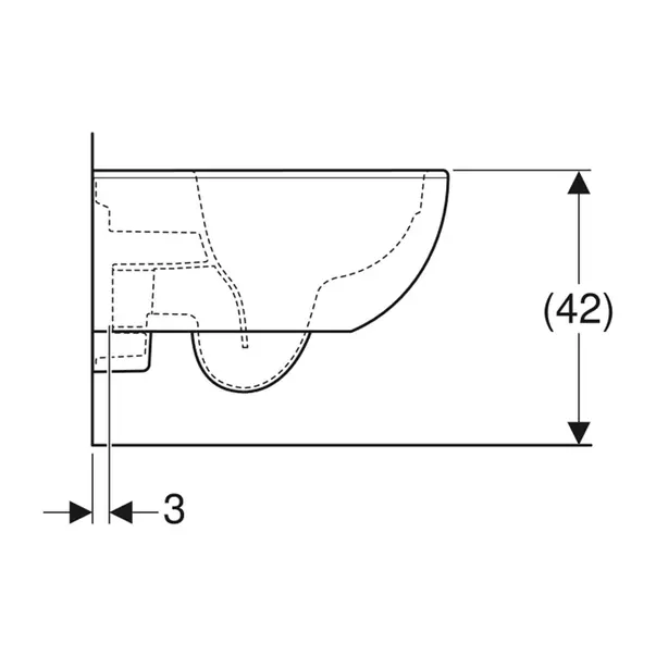 Vas WC suspendat Geberit Selnova Premium rimless alb [4]