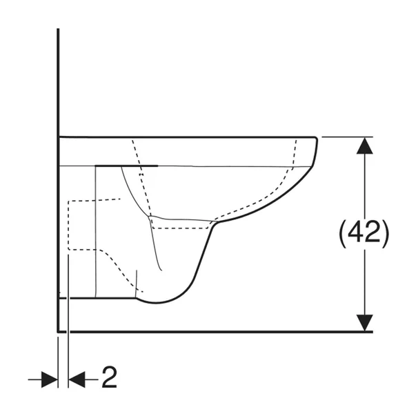 Vas WC suspendat Geberit Selnova Square Rimfree alb lucios [4]