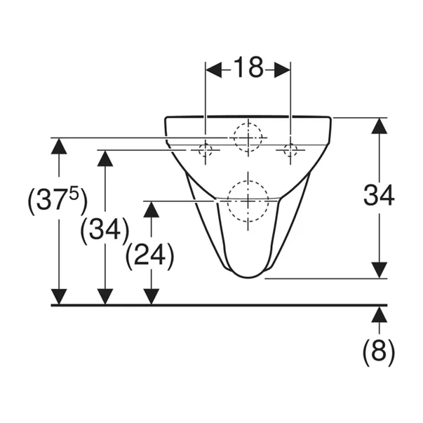 Vas WC suspendat Geberit Selnova Square Rimfree alb lucios [3]