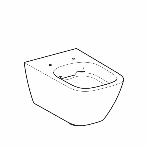 Vas wc suspendat Geberit Smyle Square Rimfree fara capac alb [2]