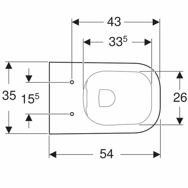 Vas wc suspendat Geberit Smyle Square Rimfree fara capac alb [4]