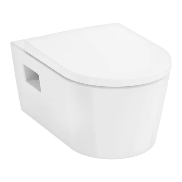 Vase WC - Vas WC suspendat Hansgrohe EluPura Original S AquaChannel Flush alb cu capac