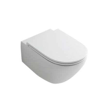 Vase WC - Vas WC suspendat, Hatria, Fusion, compact, alb