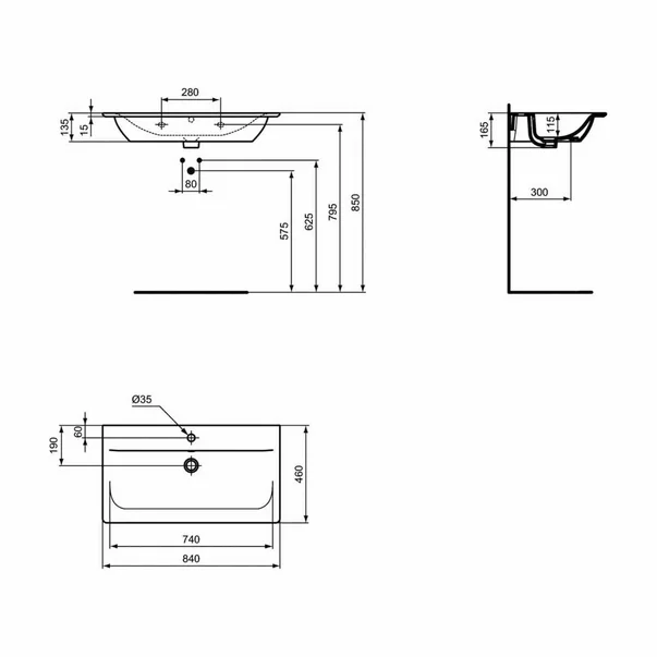 Vas wc suspendat Ideal Standard Connect Air rimless negru mat [3]
