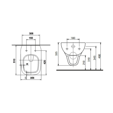 Vas WC suspendat Kolo Geberit Group, Style, rimfree, alb [1]