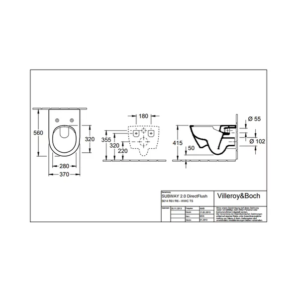Vas wc suspendat Villeroy&Boch Subway 2.0 DirectFlush alb [1]