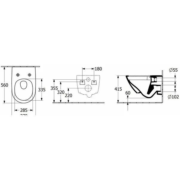 Vas wc suspendat Villeroy & Boch Subway 3.0 CeramicPlus alb mat [9]