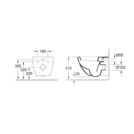 Vas wc suspendat Villeroy & Boch, Subway, alb [2]