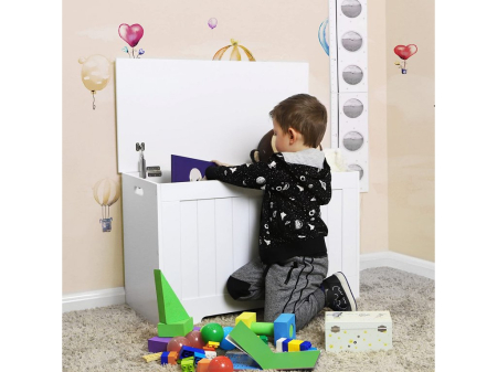 VASAGLE Banca cu spatiu depozitare, pentru hol sau dormitor, din PAL, 76x40x48cm, alb [13]