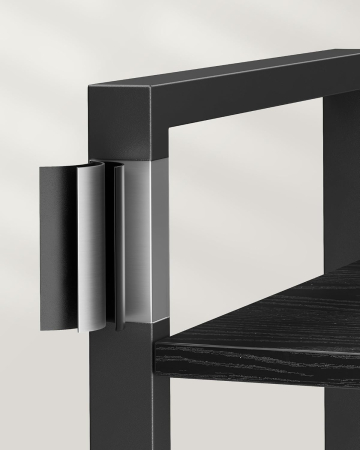 VASAGLE Biblioteca 6 niveluri, cu cadru metalic si rafturi PAL, 66x30x186 cm, negru [7]