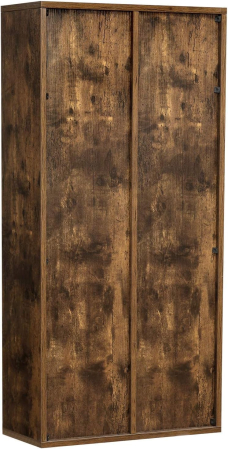 Biblioteca cu 7 compartimente deschise, MDF, 50x24x106cm, maro rustic [1]
