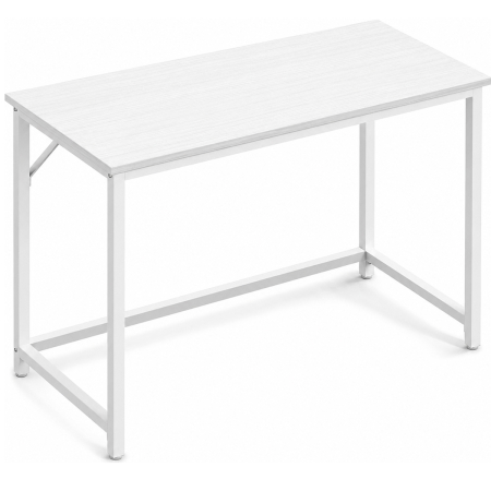 Dormitor & birou - Birou calculator cu blat din PAL, cadru metalic, stil industrial, 100x50x76 cm, alb artar