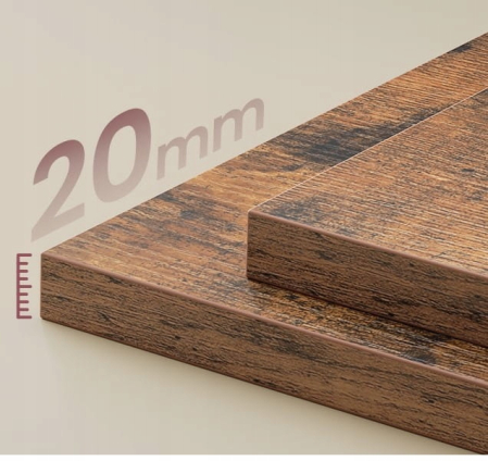 Cos de rufe, 2 compartimente, saci de rufe detasabili, 2 rafturi, tija umerase, 2x46L, 73x33x177cm, maro rustic [2]
