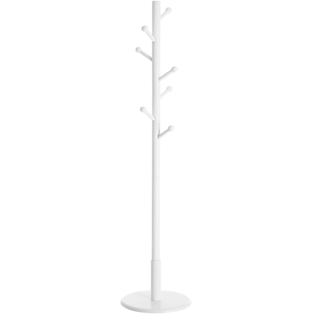 Living & hol - Cuier de podea pentru hol si dormitor, 7 carlige pentru organizarea hainelor si accesoriilor, 3 inaltimi reglabile, baza stabila si design com
