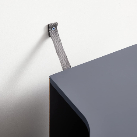 VASAGLE Dulap lavoar baie, cu spatiu de depozitare cu 2 usi si rafturi reglabile, 60x30x60cm, gri [7]