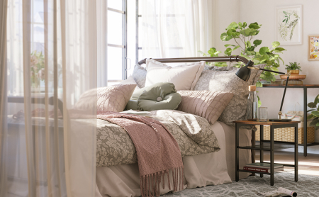 Noptiera cu cadru metalic, blat MDF, rafturi reglabile, 40x40x50cm, maro rustic [9]