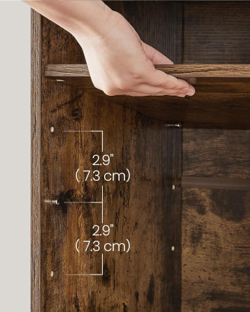 VASAGLE Pantofar cu banca cu 12 compartimente si perna, sarcina 136 kg, 104x30x48 cm, maro rustic [2]