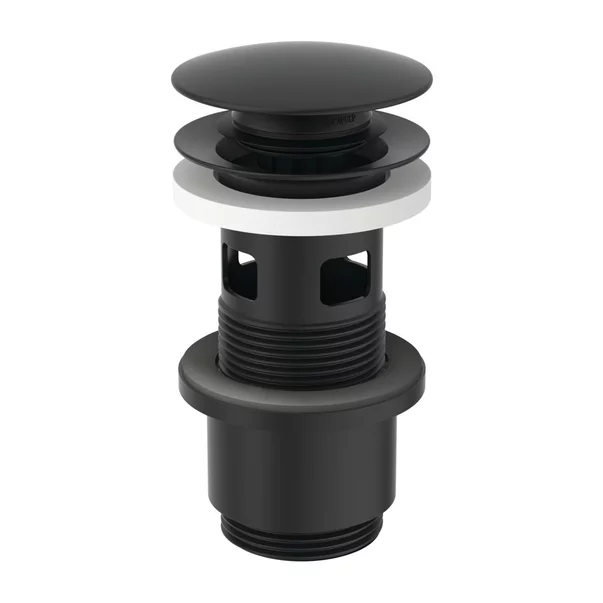 Instalatii sanitare - Ventil Ideal Standard pentru lavoare cu preaplin negru mat push-open