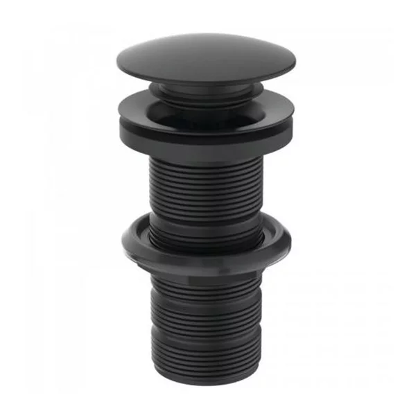 Instalatii sanitare - Ventil Ideal Standard pentru lavoare fara preaplin negru mat push-open