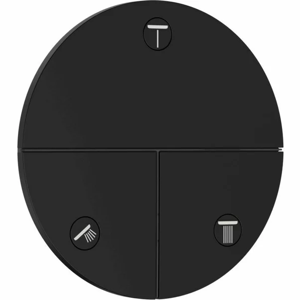 Pare, furtunuri si accesorii - Ventil incastrat negru mat Hansgrohe ShowerSelect Comfort S 3 functii