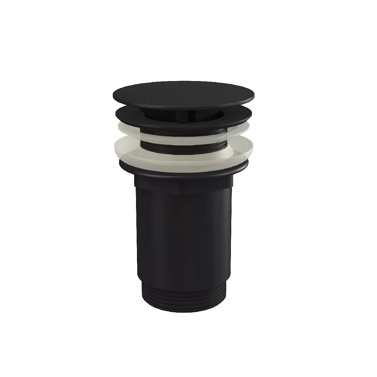 Instalatii sanitare - Ventil lavoar Alca, universal, fara inchidere, mat, negru, A396BLACK