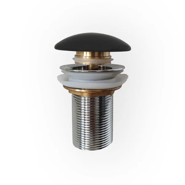 Instalatii sanitare - Ventil lavoar cu preaplin negru mat Fluminia