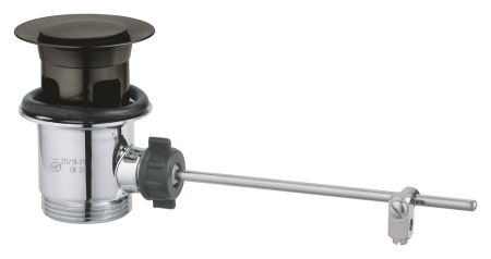 Accesorii baie - Ventil lavoar Grohe 28910AL0, cu tija, metalic, mat, grafit