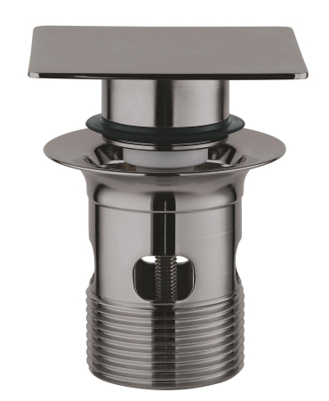 Accesorii baie - Ventil lavoar Grohe 40565A00, Cube, universal, push to open, lucios, grafit