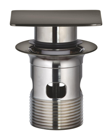 Accesorii baie - Ventil lavoar Grohe 40565AL0, Cube, universal, push to open, mat, grafit