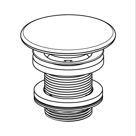 Ventil lavoar Grohe 49623000, 84 mm, 70 mm, 45 diametru, 1 1/4 diametru montaj, universal, in bideu, in lavoar, Alb [3]