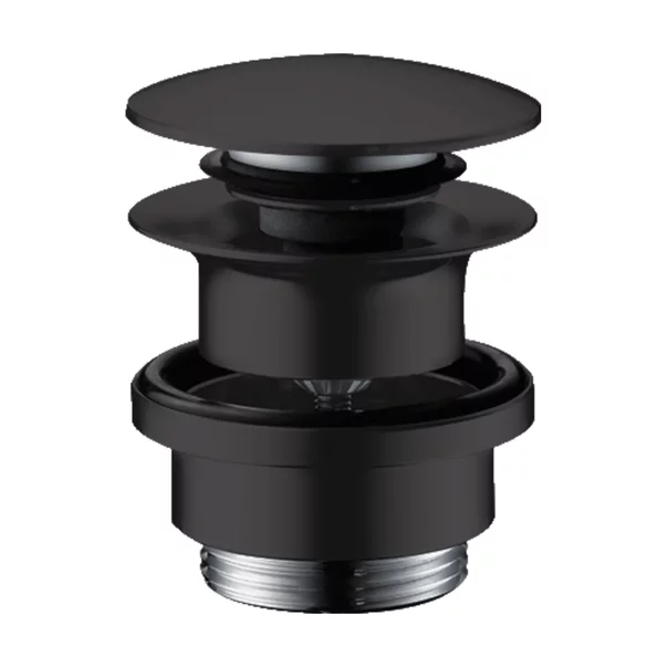 Instalatii sanitare - Ventil lavoar Hansgrohe Push-Open negru mat