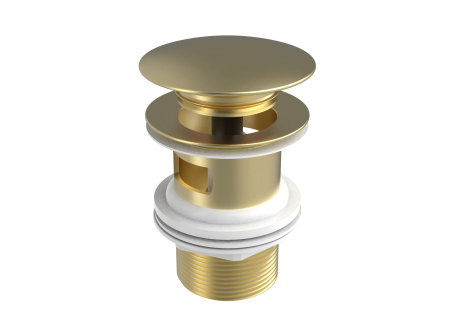 Accesorii baie - Ventil lavoar Roca A5054015VA, 105 mm, 45 mm, 65 diametru, 1 1/4 diametru montaj, universal, in bideu, in lavoar, Auriu