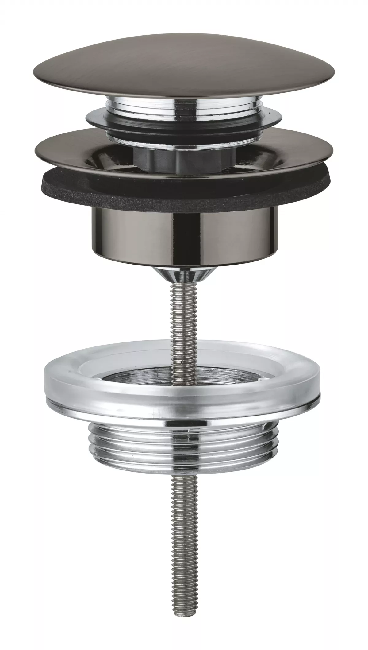 Instalatii sanitare - Ventil push to open Grohe 65807AL0, G1 1/4'', mat, grafit