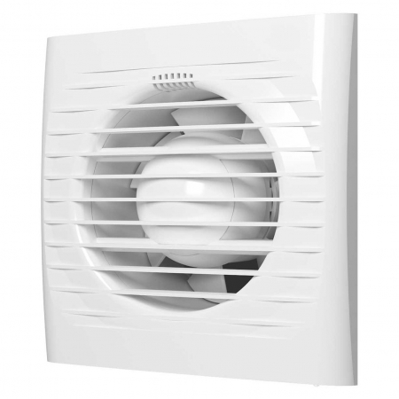 Climatizare si ventilatie - Ventilator baie cu timer VentEurope EASY125T, 125 mm, 183 mc/h, IP24, 14W, Alb