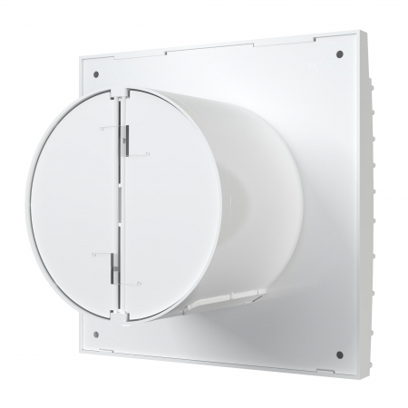 Ventilator baie VentEurope FANCY100BDHT, diametru 100 mm, debit 90 mc/h, clapeta anti-retur, temporizator, senzor de umiditate, IP24, silentios, economic, Alb [3]