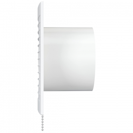 Ventilator baie cu clapeta antiretur VentEurope REFINED125BD, diametru 125 mm, plasa de insecte, debit 140 mc/h, IP24, 16W, silentios, economic, Alb [3]