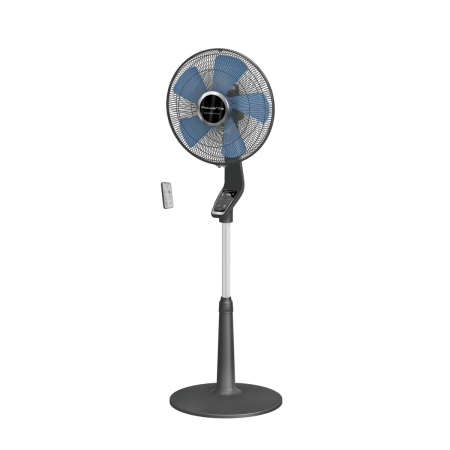 Climatizare si ventilatie - Ventilator cu picior Rowenta Turbo Silence Extreme VU5677F0, 34 W, 10 trepte de viteza, oscilatie multidirectionala automata, oprire automata, motor Effitech, telecomanda, timer, cronometru, inaltime 