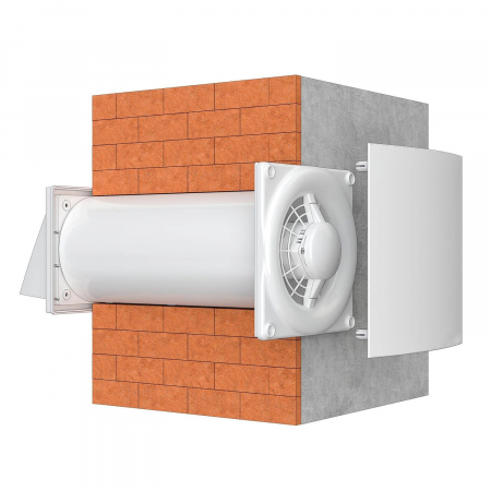 Ventilator VentEurope CUPER125, recuperare de caldura, Filtru G3, Alb, 200x200x423mm [1]