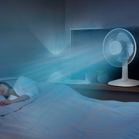 Ventilator de birou Rowenta Essential+ VU2330F2, 3 trepte de viteza, putere 35 W, design compact, nivel scazut de zgomot, alb [6]