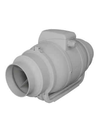 Termice, climatizare si ventilatie - Ventilator de canal VentEurope MONSOON1002SP, diametru 99 mm, debit 250 m³/h, 25W, IP44, 2 viteze, motor cu rulmenti, Gri