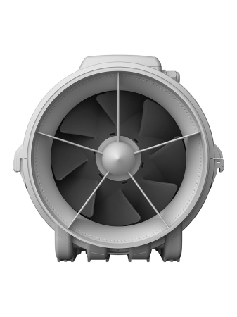 Ventilator de canal VentEurope MONSOON2502SP, diametru 248 mm, debit 1560 m³/h, 180W, IP44, 2 viteze, motor cu rulmenti, Alb [3]