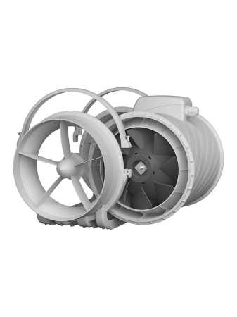 Ventilator de canal VentEurope MONSOON2502SP, diametru 248 mm, debit 1560 m³/h, 180W, IP44, 2 viteze, motor cu rulmenti, Alb [4]