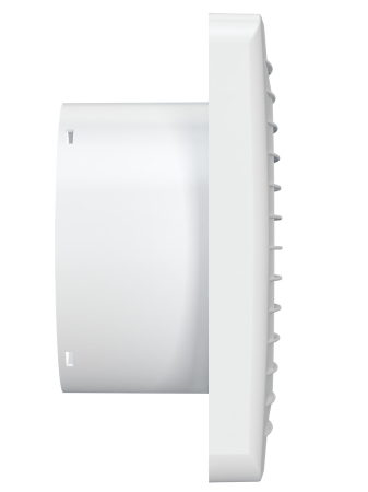 Ventilator de perete VentEurope CLASSIC125BD, patrat, cu clapeta antiretur, indicator luminos, diametru 125 mm, debit 183 mc/h, 16W, IP24, Alb [2]