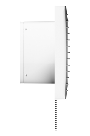 Ventilator de perete VentEurope CLASSIC150PS, patrat, snur pornire/oprire, diametru 150 mm, debit 290 mc/h, 16W, IP24, cu indicator luminos si plasa anti-insecte, Alb [2]