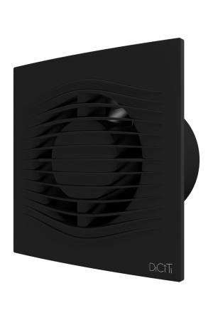 Ventilator de perete VentEurope ELEGIA100BDBM, patrat, diametru 100 mm, debit 100 mc/h, 7.8W, IP45, motor cu rulmenti, silentios, Negru Mat [1]