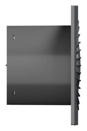 Ventilator de perete VentEurope ELEGIA100BDGM, patrat, diametru 100 mm, debit 100 mc/h, 7.8W, IP45, motor cu rulmenti, silentios, Gri Metal [2]