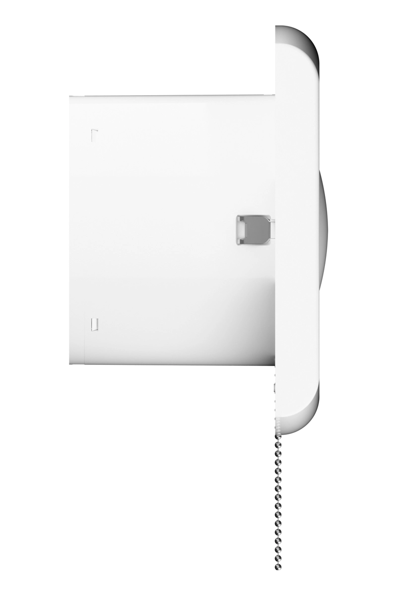 Ventilator de perete VentEurope VALUE100PS, patrat, snur pornire/oprire, diametru 100 mm, debit 100 mc/h, 14W, IP24, silentios, economic, Alb [2]