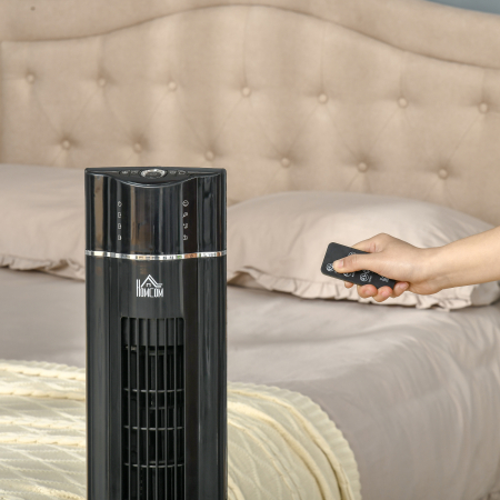  Ventilator pe coloana 60W cu 3 viteze, 3 moduri si temporizator 8h, din ABS, Ø32x106,8 cm, negru [7]