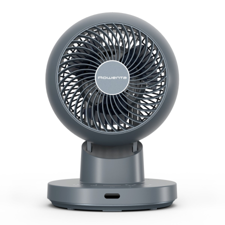 Ventilator pentru birou Rowenta Turbo Silence Compact 3D QV2540F1, 22 W, 3 moduri automate, 12 trepte de viteza, telecomanda inclusa, oscilatie multidirectionala, oprire automata, design compact, alba [7]