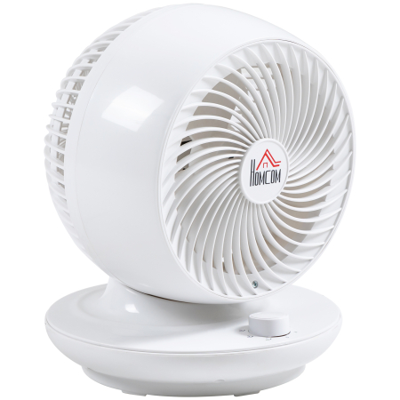 Instalatii sanitare, termice & climatizare -  Ventilator pentru flux de aer cu 3 viteze, oscilare la 70° inclinare la 90°, ventilator personal de pus pe masa pentru camera de zi, dormitor, birou, negru si alb